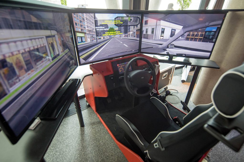 virtual reality driving lessons simulator