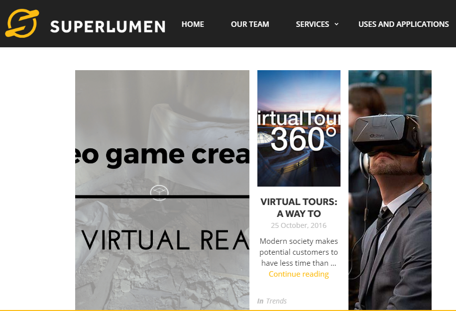 Super Lumen - Best Virtual Reality Websites