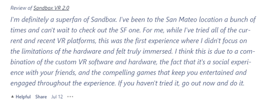 Sandbox vr review 2