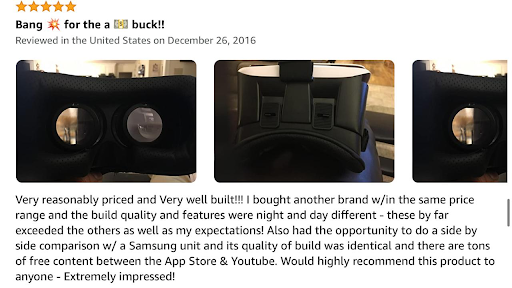 Gabba Goods Virtual Reality Headset social proof