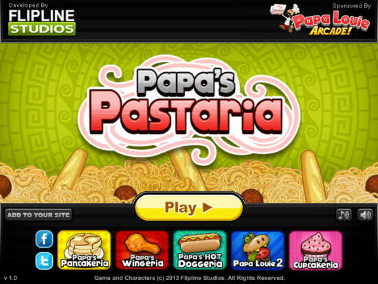 Papa Louie : Online Games Review Directory
