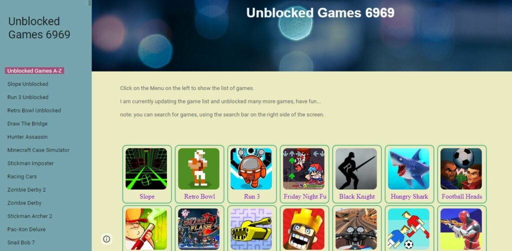 Must-Play Games on Unblocked Games 6969